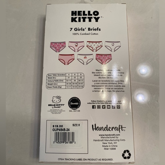 Hello kitty slippers size 13/1 and briefs size 8 - Picture 6 of 10